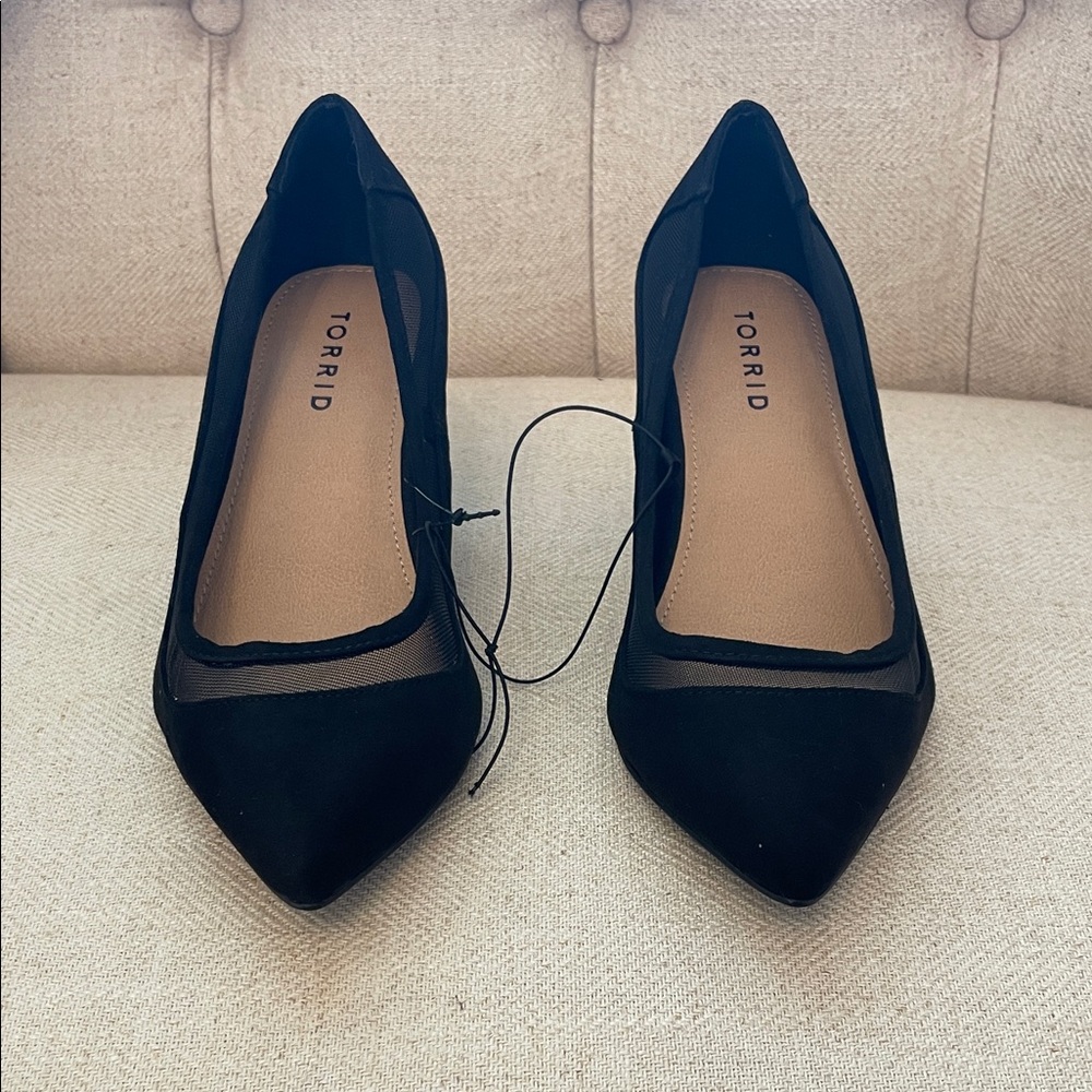 Torrid Black Mesh Heels